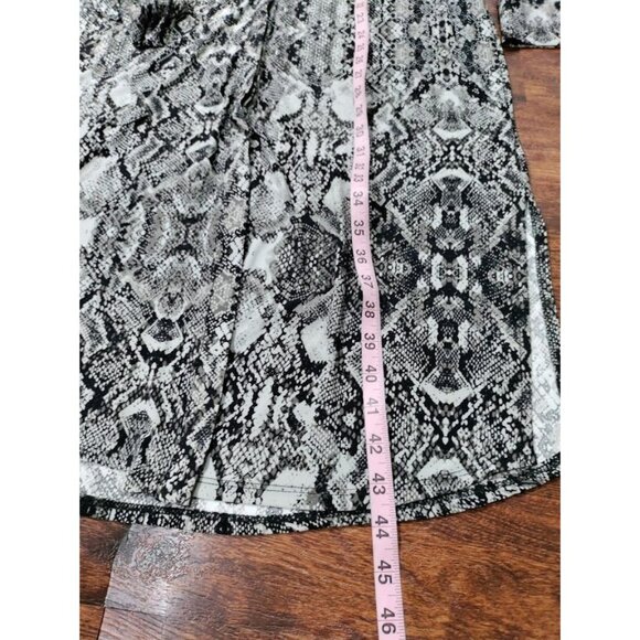 INC International Women's M Snake-Print Belted Shirtdress,Created for Macy's - Picture 7 of 13